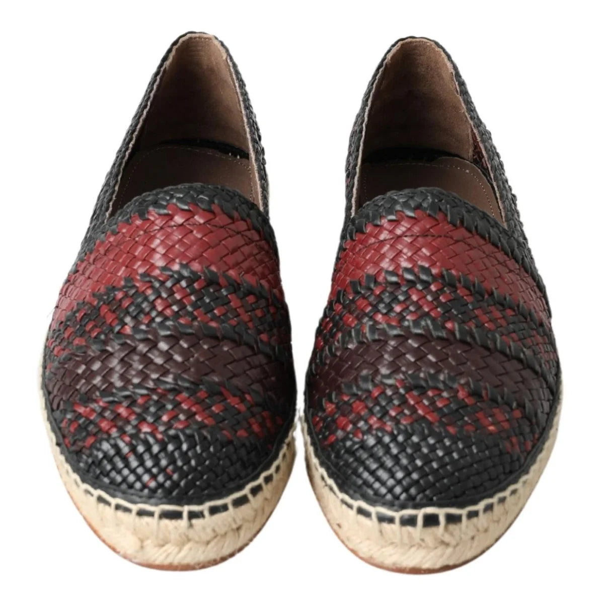 Italian Luxury Buffalo Leather Gabbana Espadrilles Dolce &