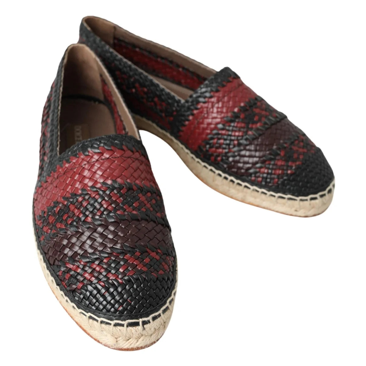Italian Luxury Buffalo Leather Gabbana Espadrilles Dolce &