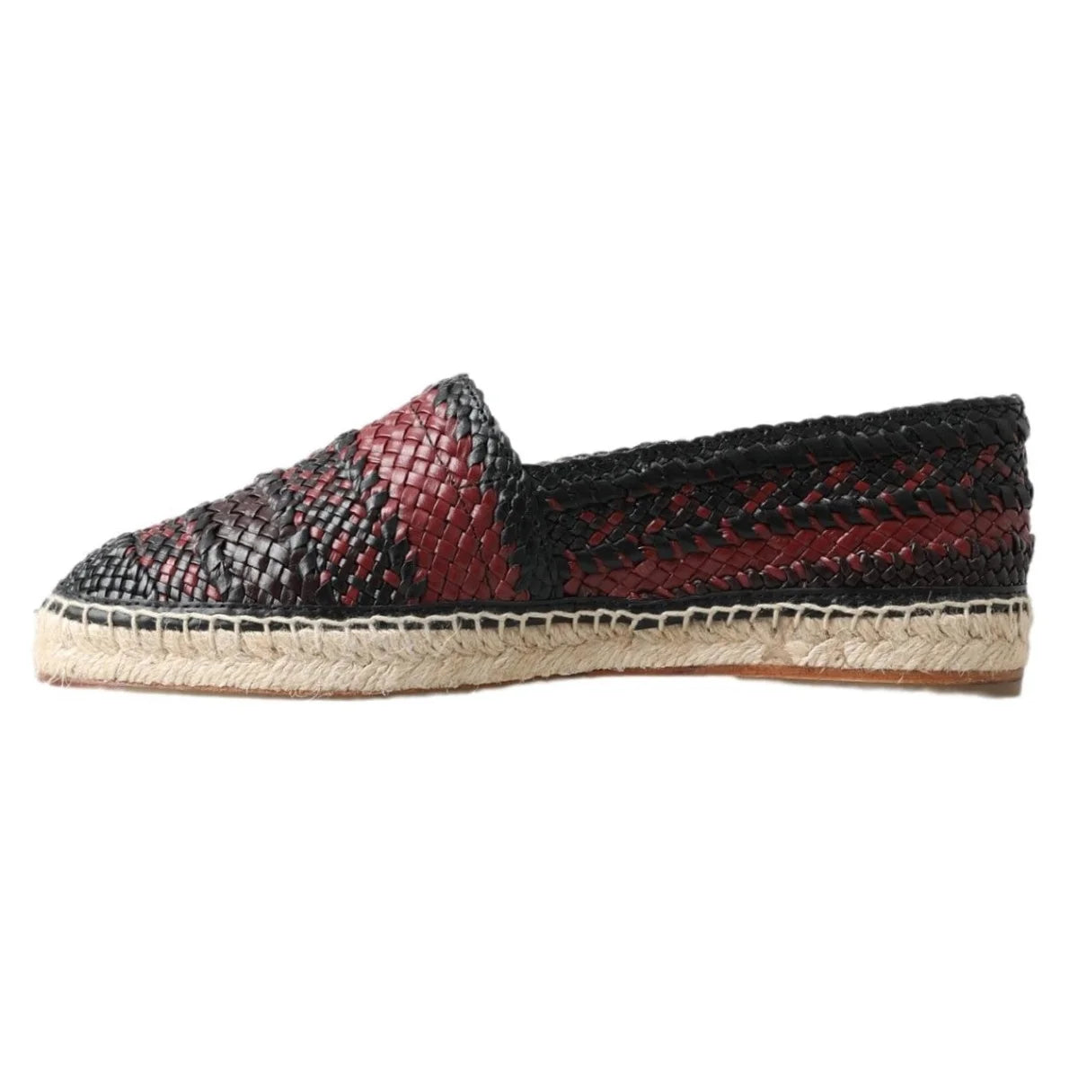 Italian Luxury Buffalo Leather Gabbana Espadrilles Dolce &