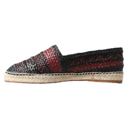 Italian Luxury Buffalo Leather Gabbana Espadrilles Dolce &