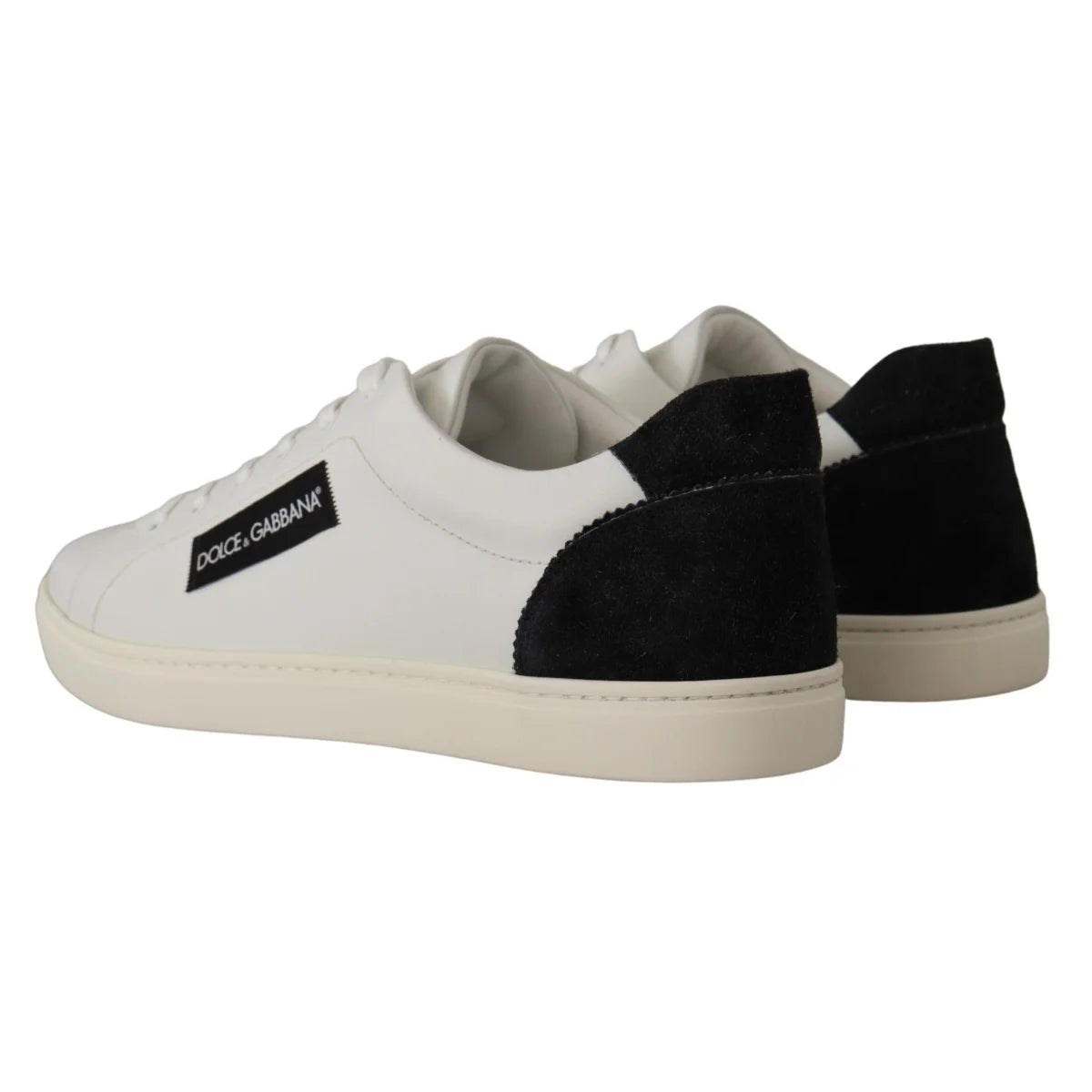 Italian Luxury Gabbana Sneakers on Sleek Rubber Sole Dolce &