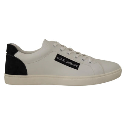 Italian Luxury Gabbana Sneakers on Sleek Rubber Sole Dolce &
