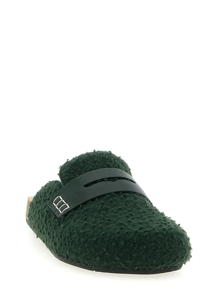 J.w.anderson Bicolor Virgin Wool Slip-on Loafers