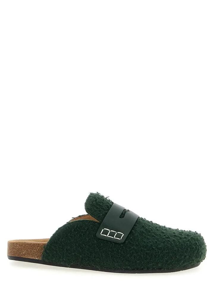 J.w.anderson Bicolor Virgin Wool Slip-on Loafers