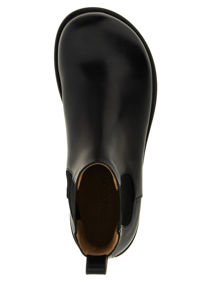 J.w.anderson Black Calfskin Chelsea Boots