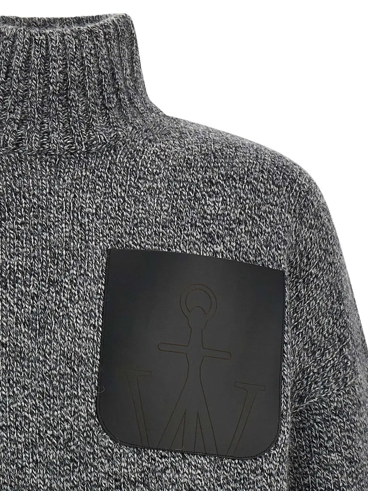 J.w.anderson Gray Wool Cardigan