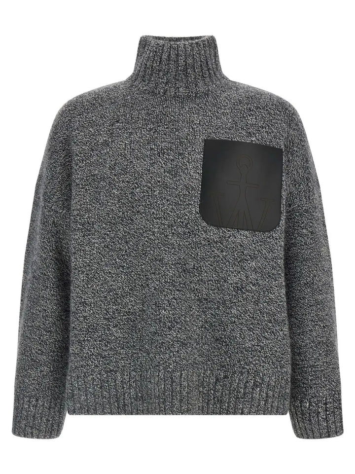 J.w.anderson Gray Wool Cardigan
