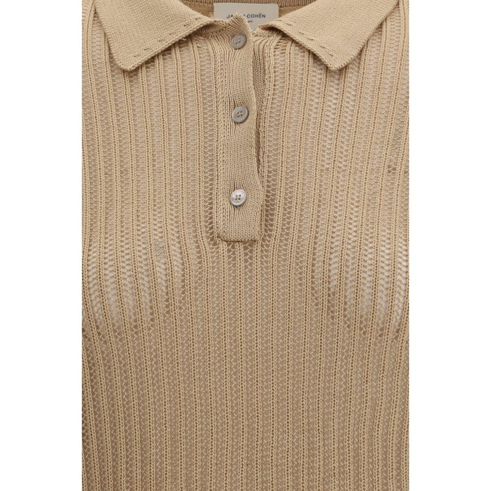 Jacob Cohen - Beige Cotton Polo Shirt