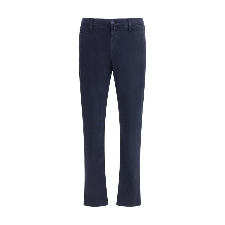 Jacob Cohen Blue Cotton Casual Pants
