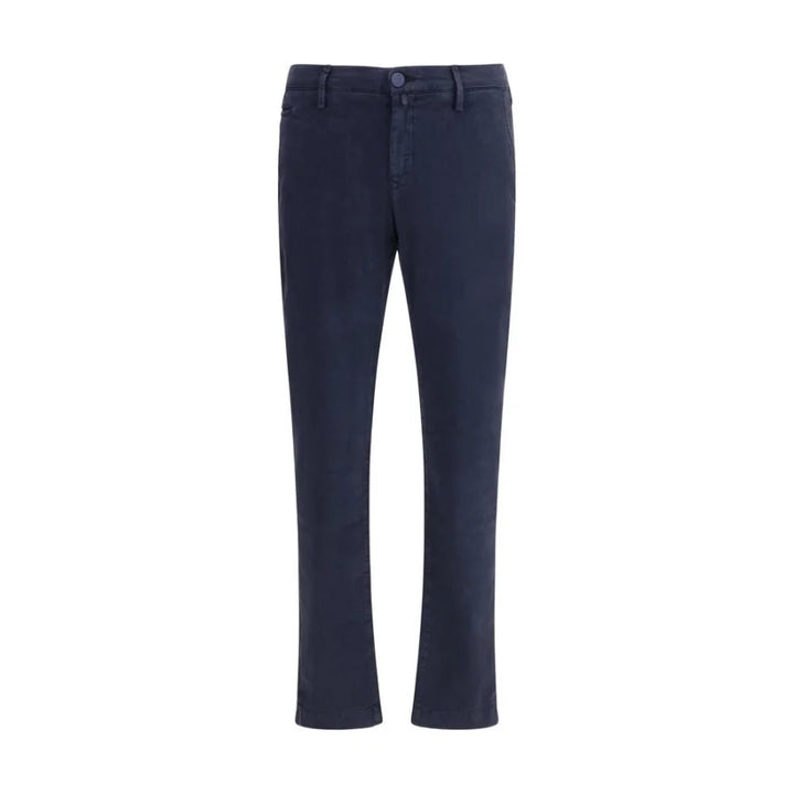 Jacob Cohen Blue Cotton Casual Pants