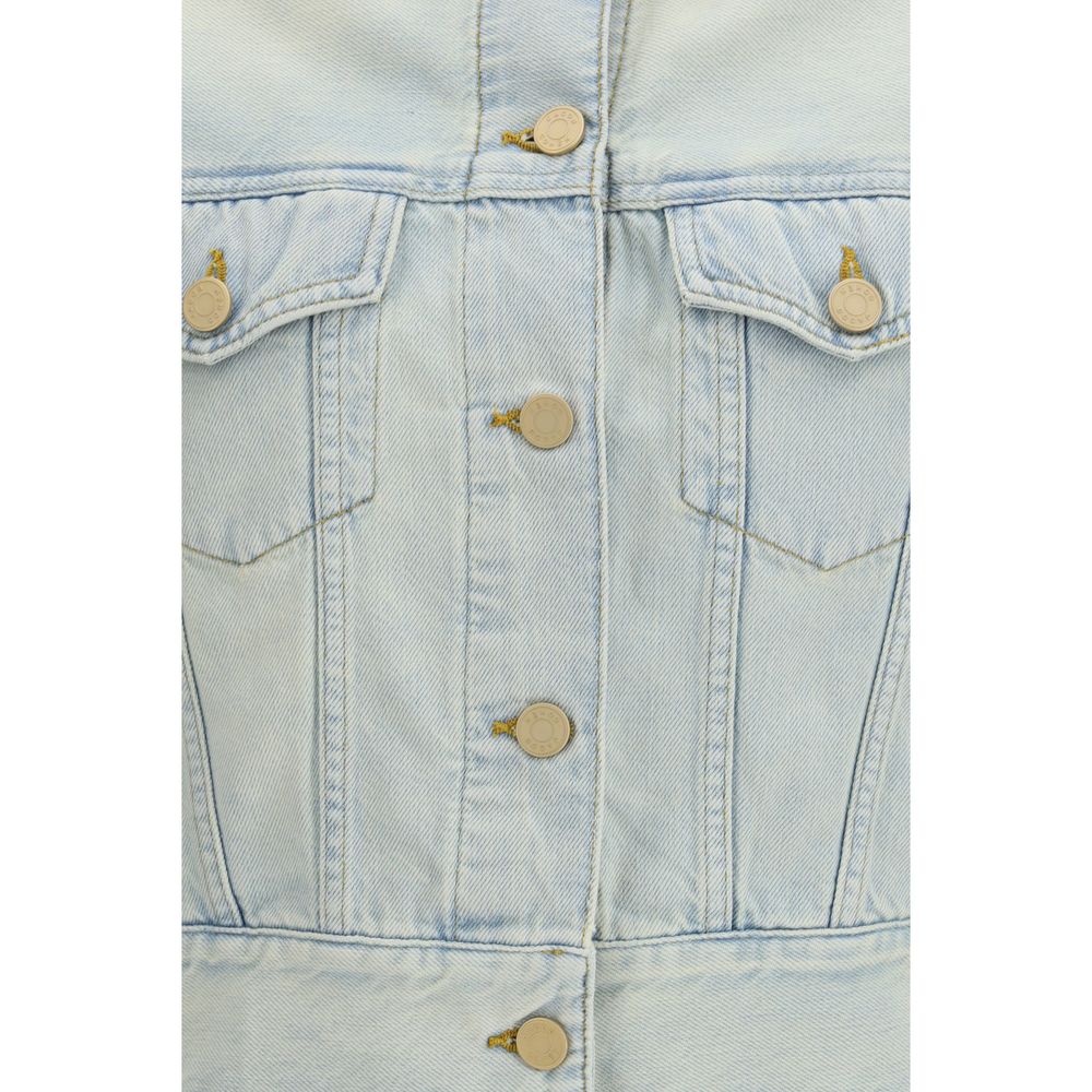 Jacob Cohen Trucker Jackets - Blue Cotton Denim Jacket