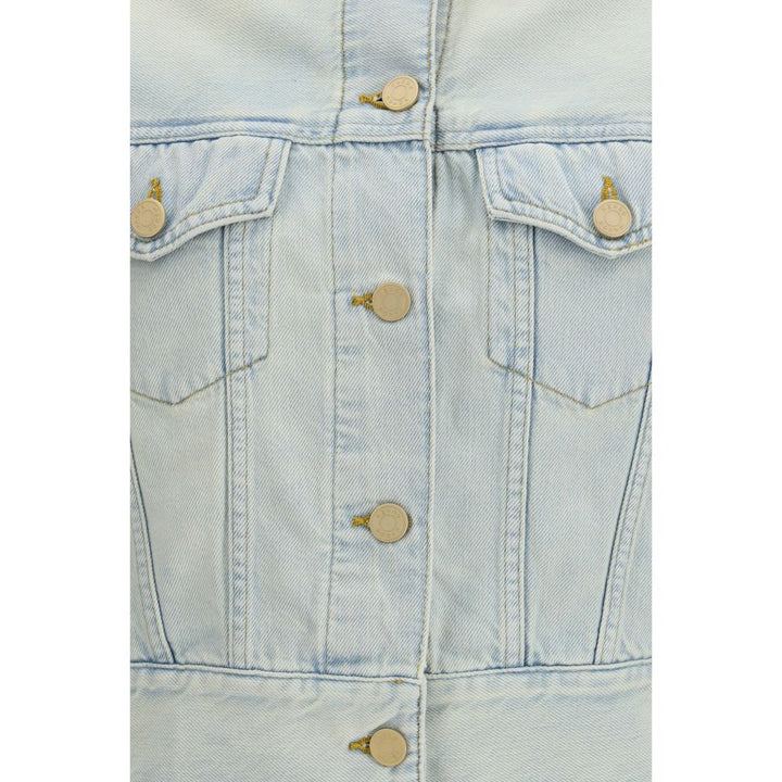 Jacob Cohen Trucker Jackets - Blue Cotton Denim Jacket