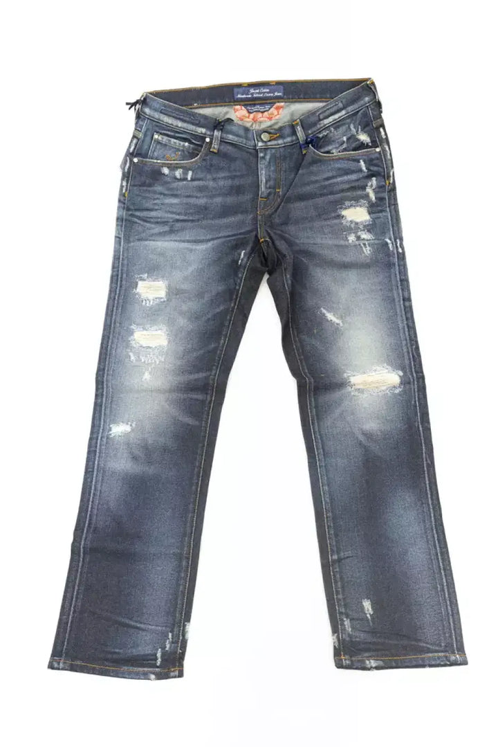 Jacob Cohen Blue Cotton Jeans &amp; Pant