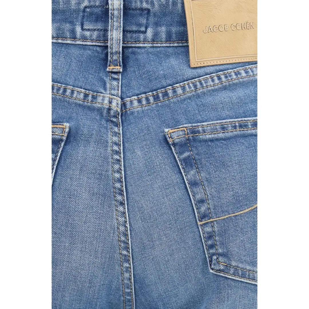Jacob Cohen Blue Cotton Relaxed Fit Jeans