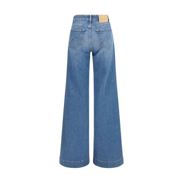 Jacob Cohen Blue Cotton Relaxed Fit Jeans