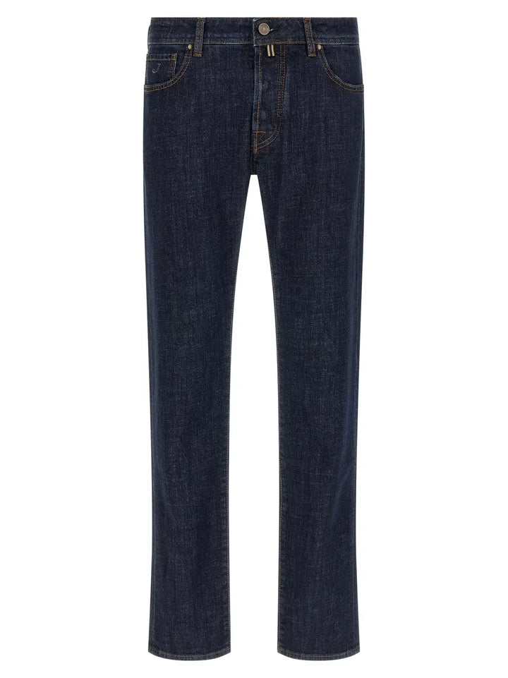 Jacob Cohen Blue Cotton Slim Fit Jeans