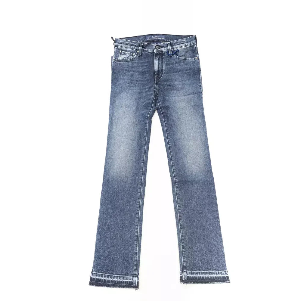 Jacob Cohen Blue Cotton Slim Fit Jeans