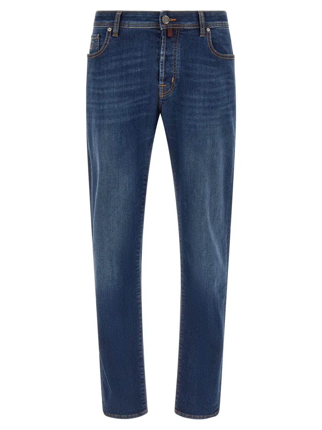 Jacob Cohen Blue Cotton Straight-leg Jeans
