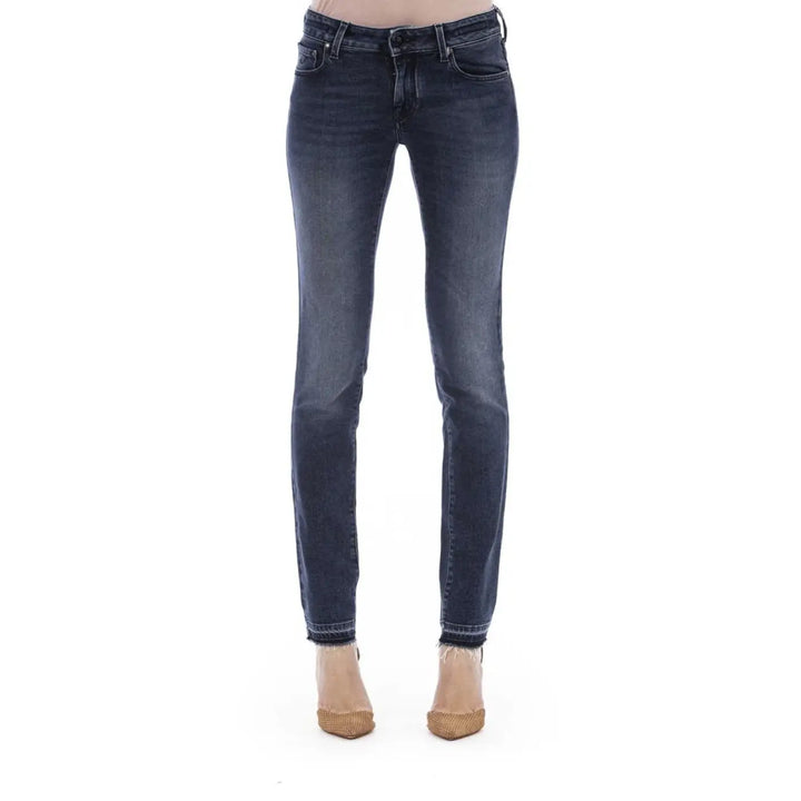 Jacob Cohen Blue Cotton Women Jeans
