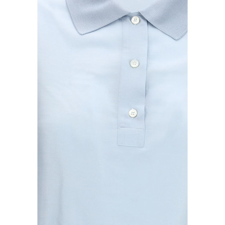 Jacob Cohen Blouses - Blue Wool Oves Aries Shortsleeve Shirt