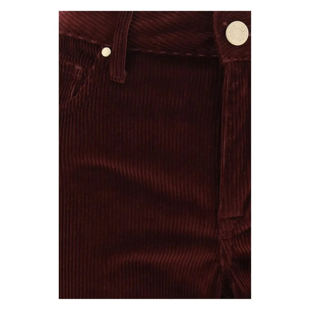Jacob Cohen Bordeaux Cotton Flared Jeans