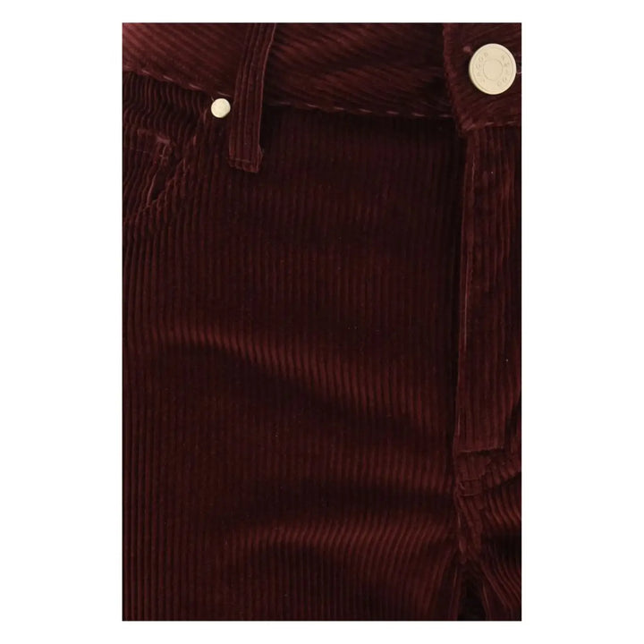 Jacob Cohen Bordeaux Cotton Flared Jeans