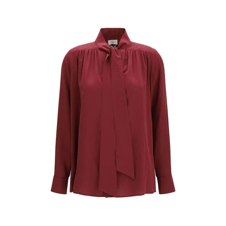 Jacob Cohen Bordeaux Silk Blouse