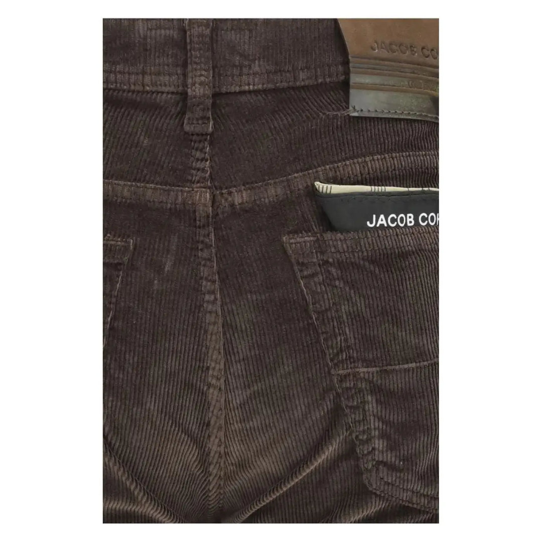 Jacob Cohen Brown Cotton Casual Pants