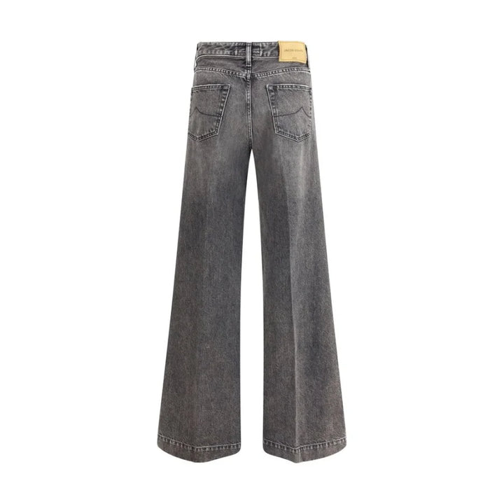 Jacob Cohen Gray Cotton Relaxed Fit Jeans