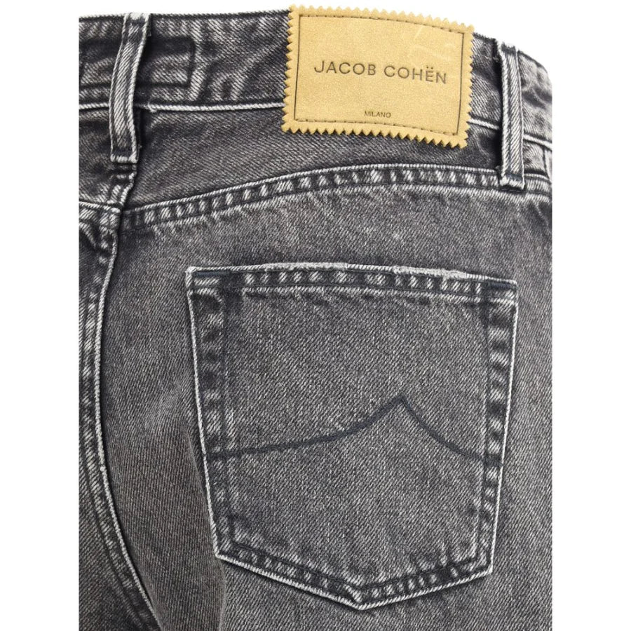Jacob Cohen Gray Cotton Relaxed Fit Jeans