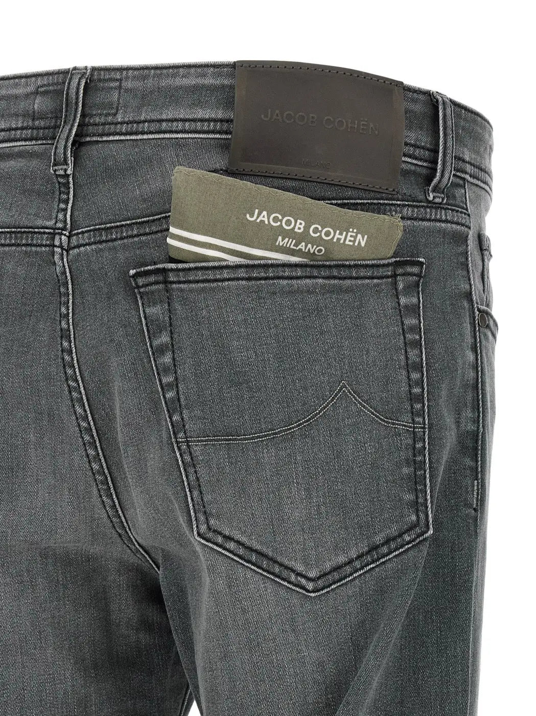Jacob Cohen Gray Cotton Slim Fit Jeans