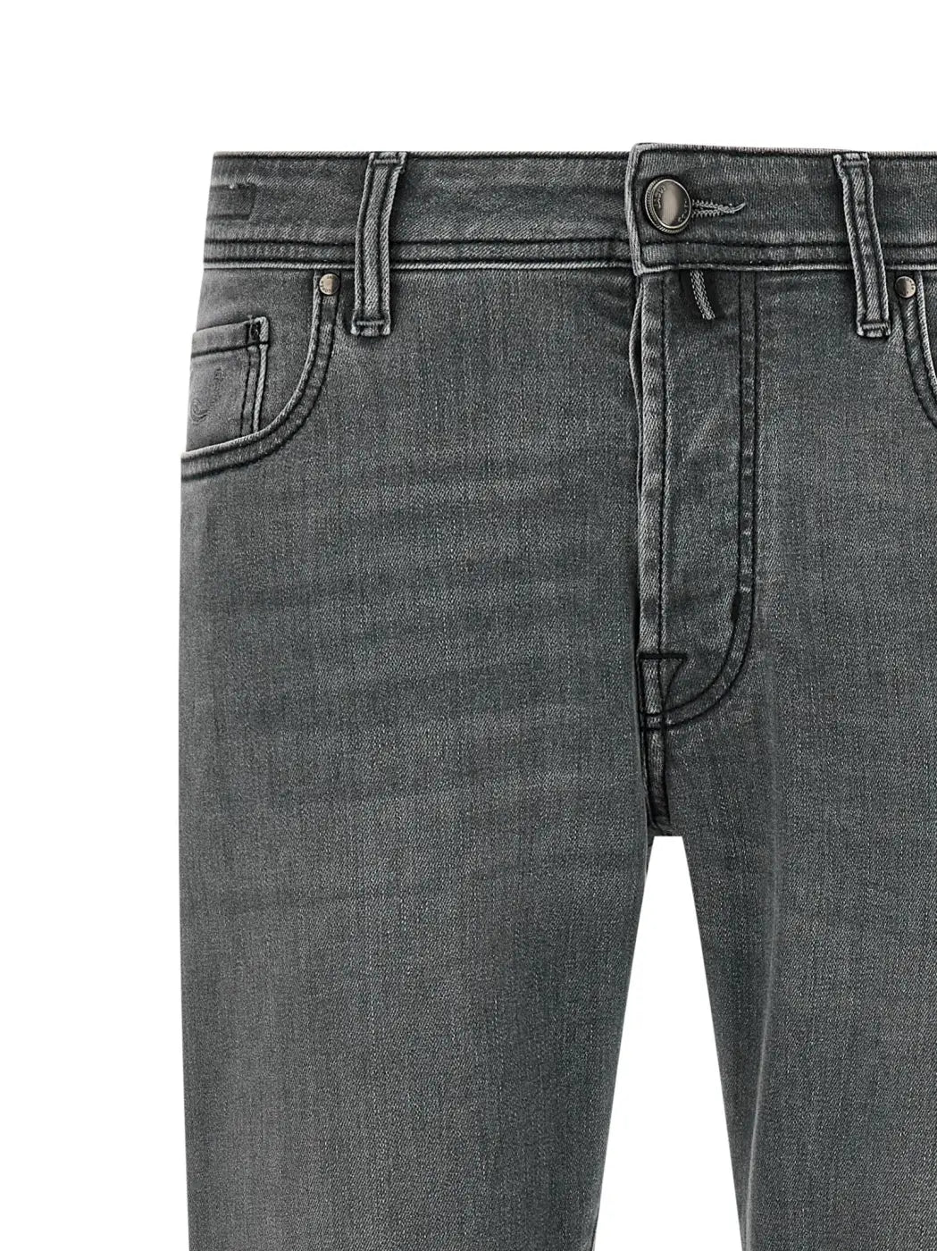Jacob Cohen Gray Cotton Slim Fit Jeans