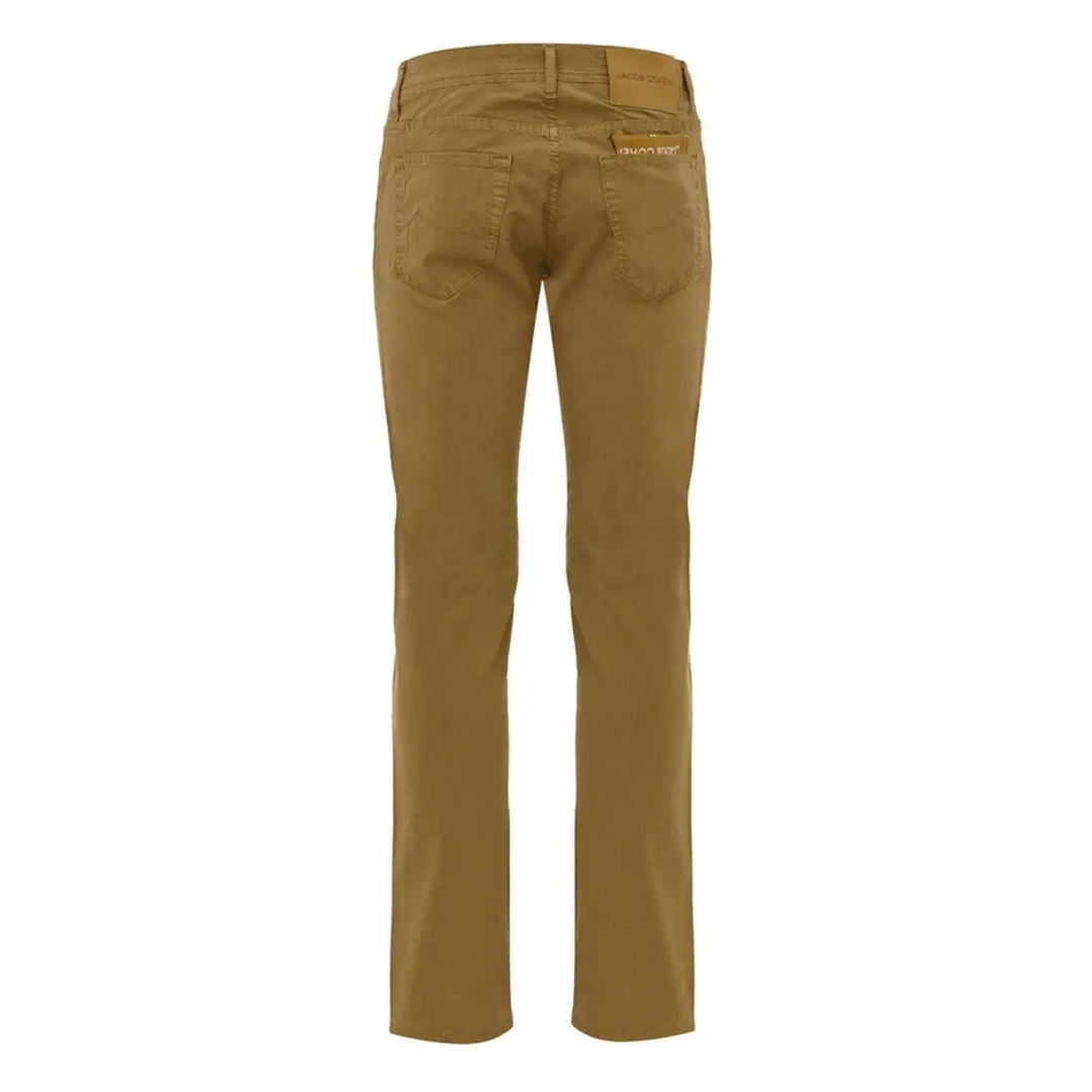 Jacob Cohen Yellow Cotton Skinny Pants