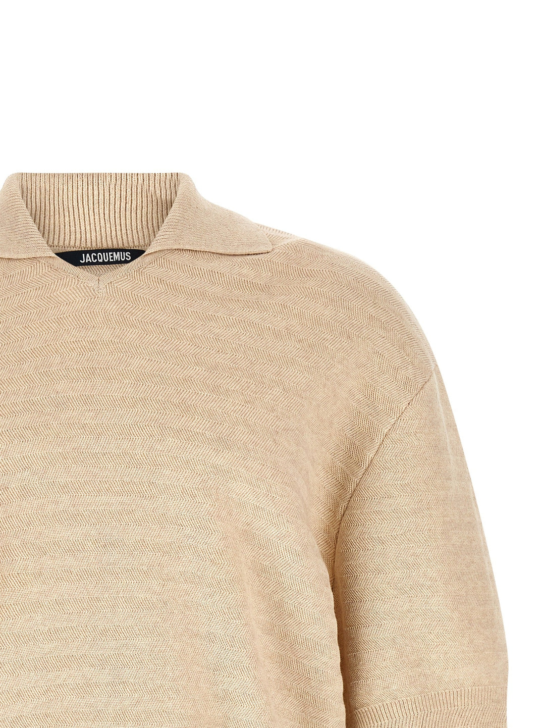 Jacquemus Beige Cotton Polo Shirt