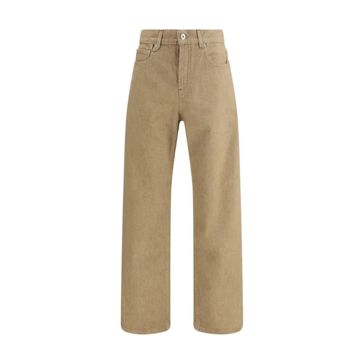 Jacquemus Beige Cotton Straight-Leg Jeans