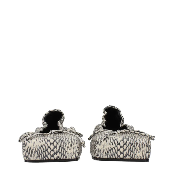 Jacquemus Beige Leather Ballet Flats