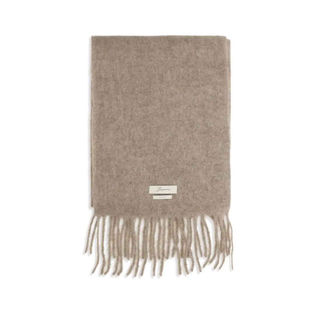 Jacquemus Beige Mohair Scarf