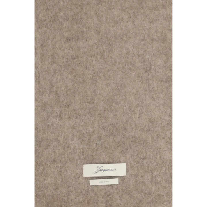 Jacquemus Beige Mohair Scarf