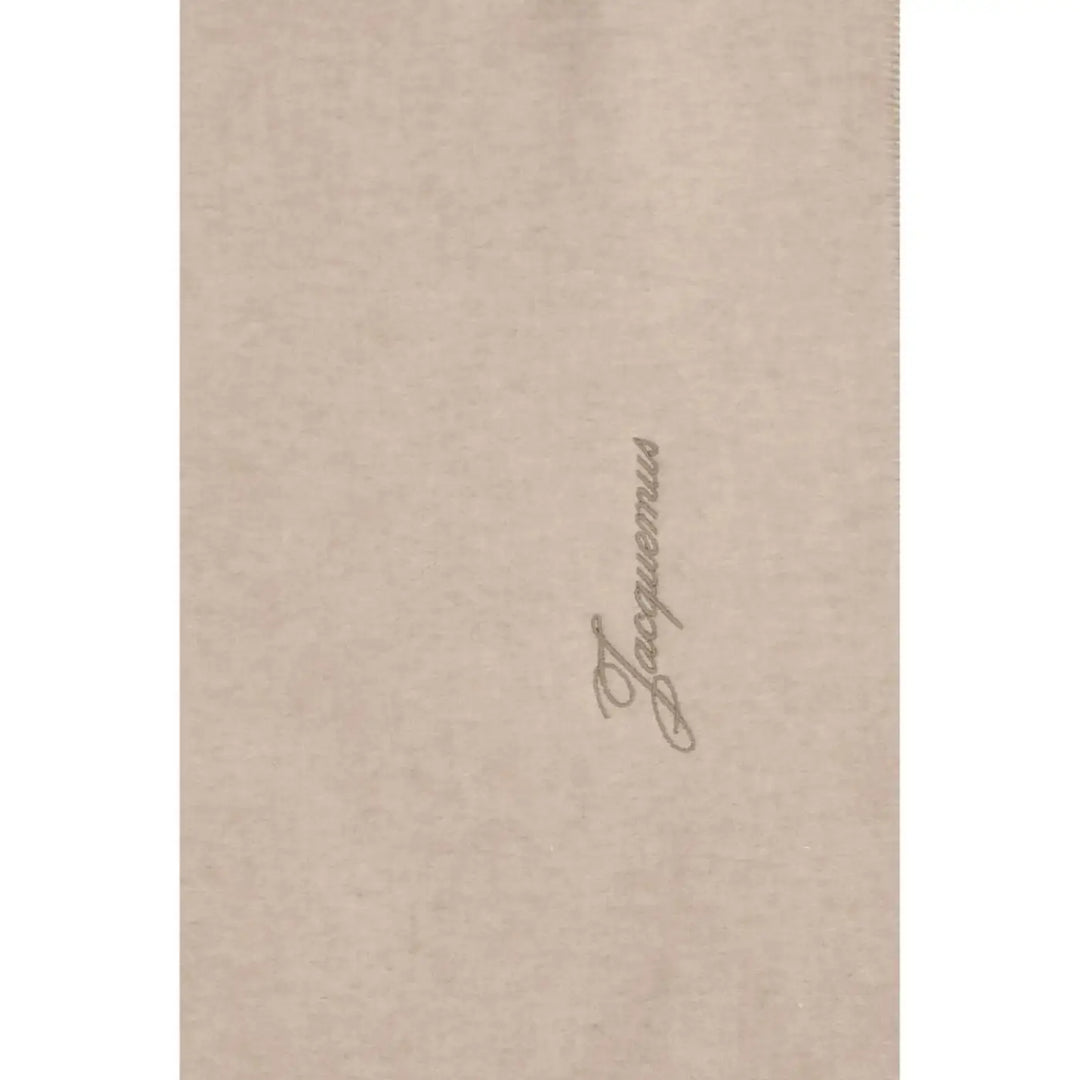 Jacquemus Beige Wool Oves Aries Scarf