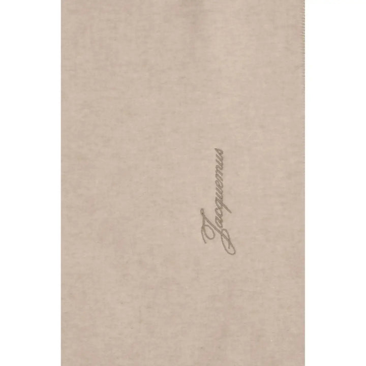 Jacquemus Beige Wool Oves Aries Scarf