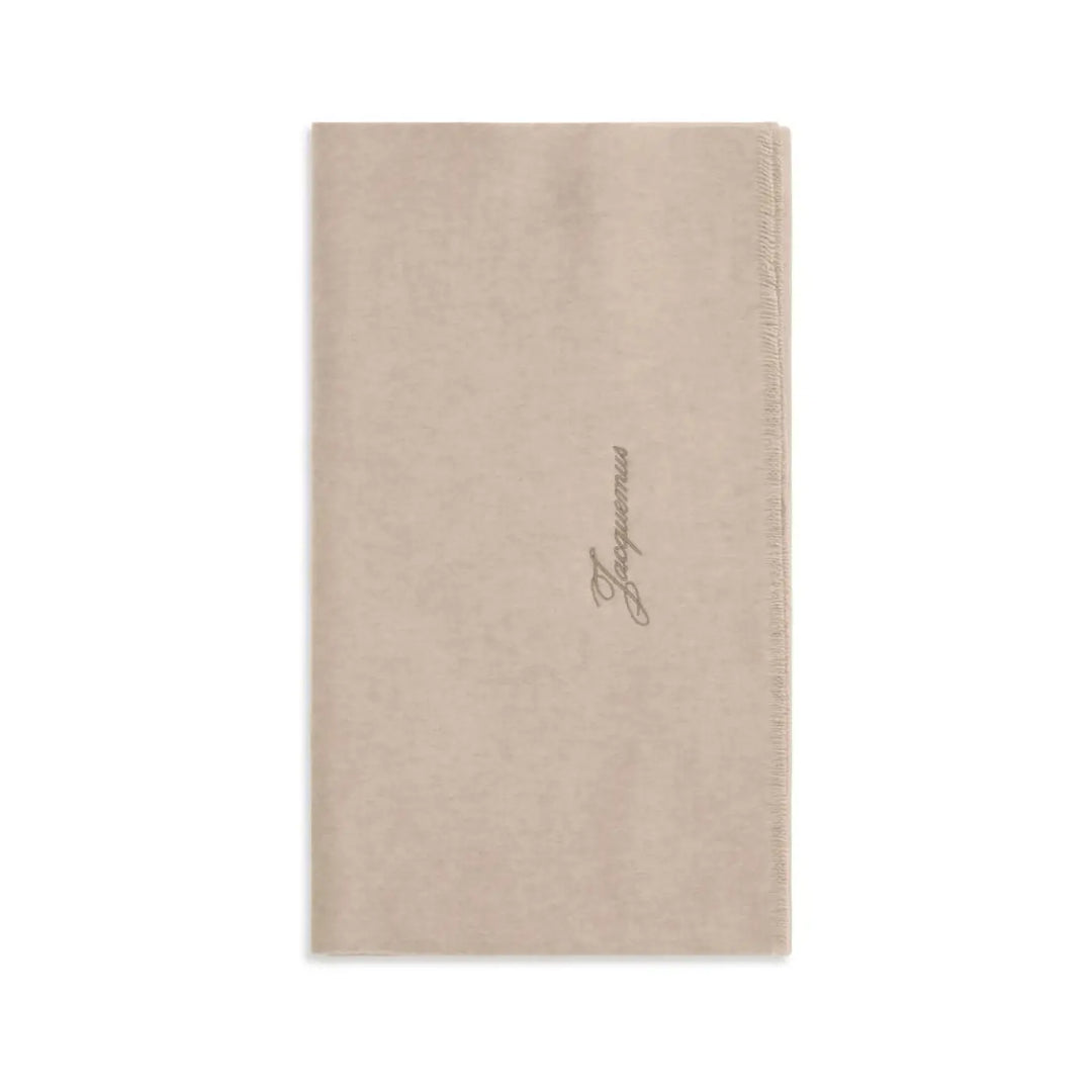 Jacquemus Beige Wool Oves Aries Scarf