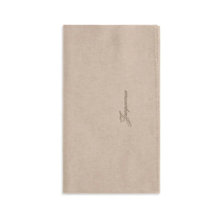 Jacquemus Beige Wool Oves Aries Scarf