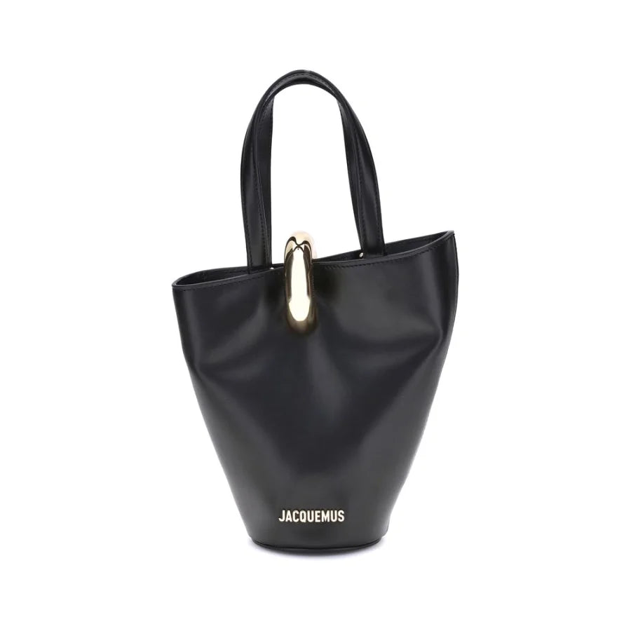 Jacquemus Black Calf Leather Bos Taurus Shoulder Bag