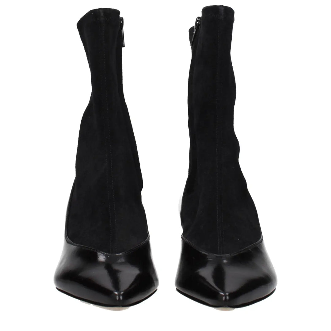 Jacquemus Black Leather Ankle Boots