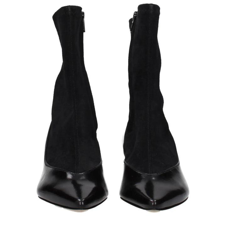 Jacquemus Black Leather Ankle Boots