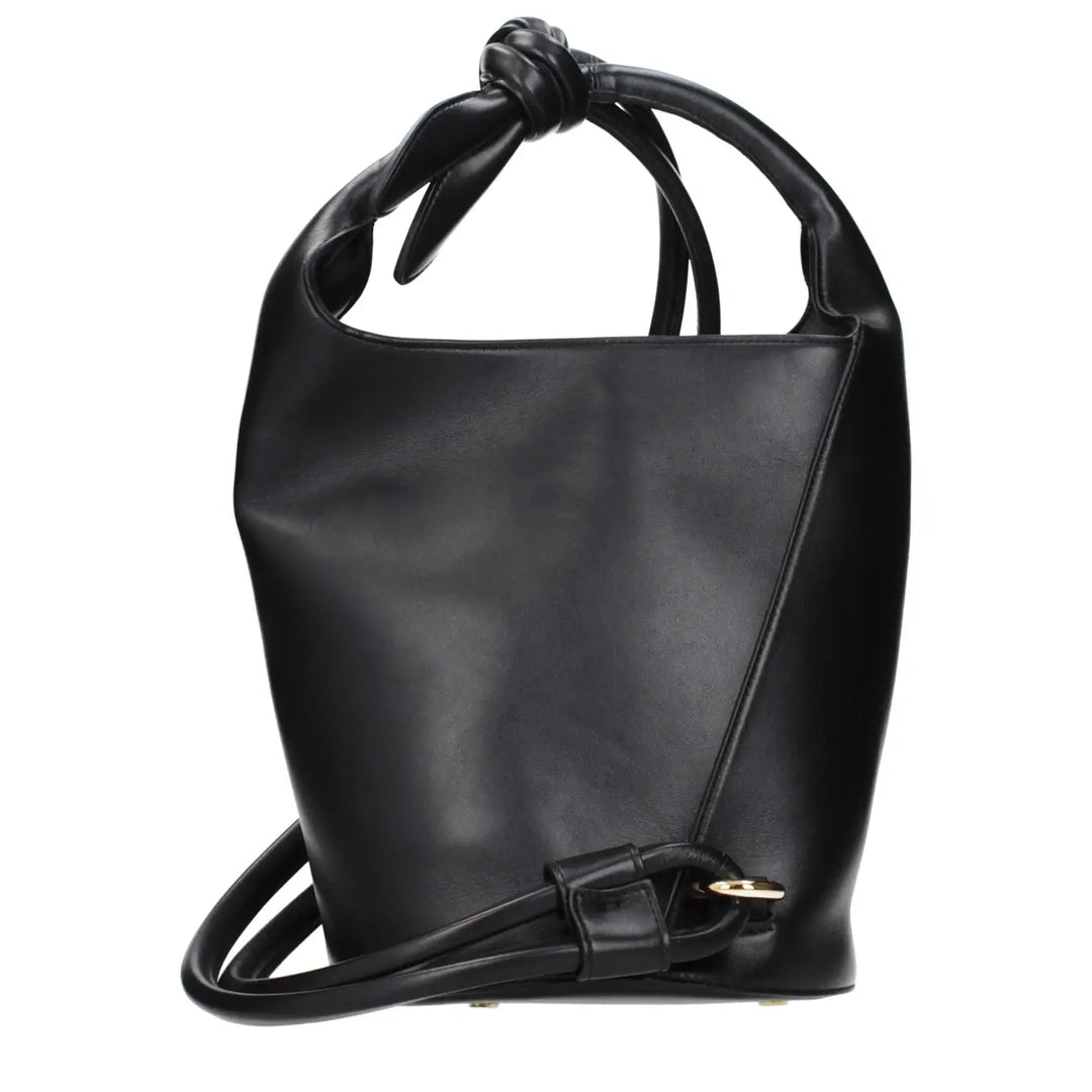 Jacquemus Black Leather Crossbody Bag