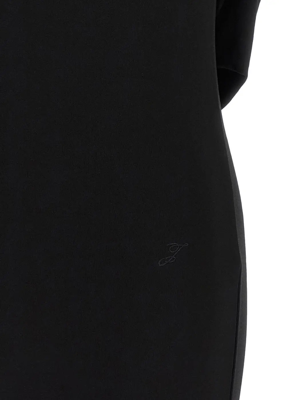 Jacquemus Black Viscose Short Dress