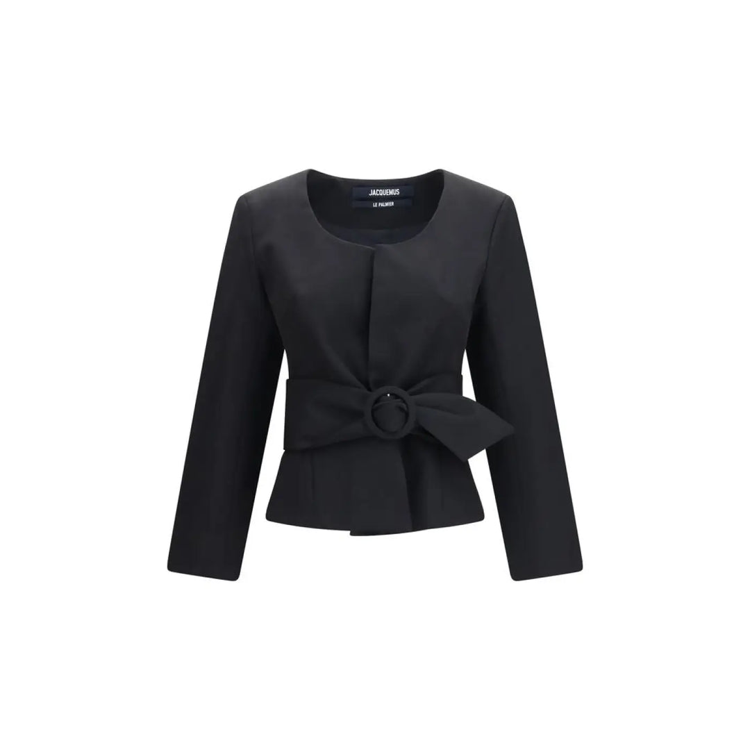 Jacquemus Black Wool Oves Aries Full-length Jacket
