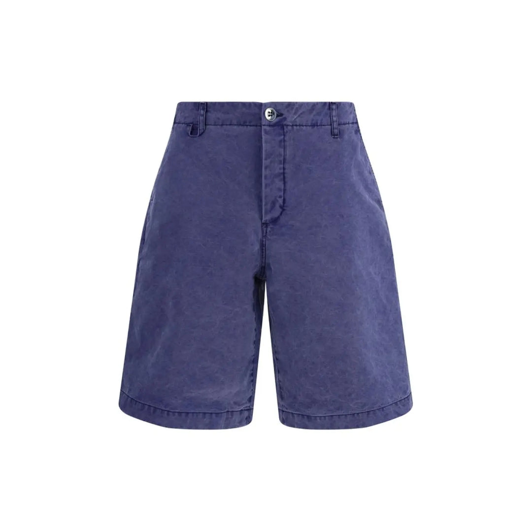 Jacquemus Blue Cotton Bermuda Shorts