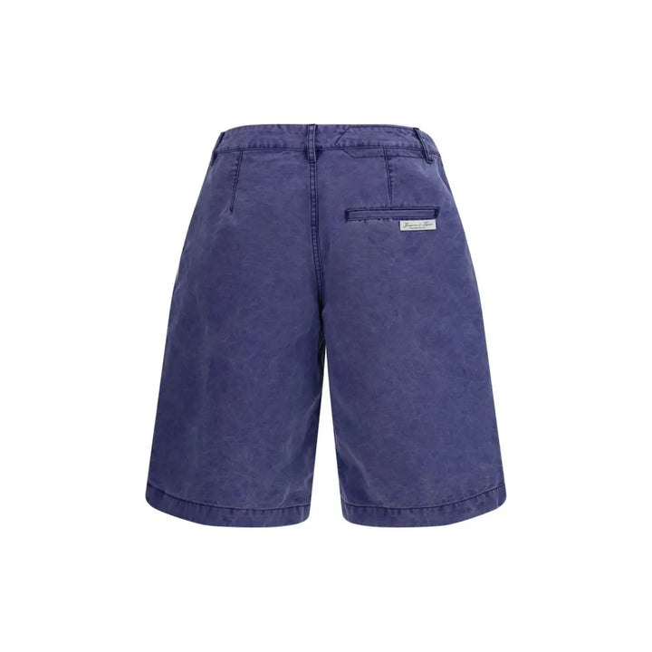 Jacquemus Blue Cotton Bermuda Shorts